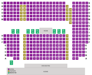 Plan de la salle Cinéma Bonne Garde